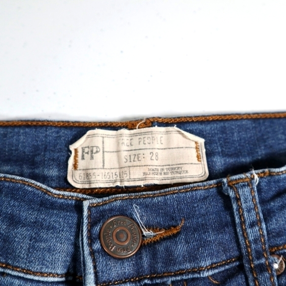 Free People High Rise Busted Knee Skinny Jeans 28 - Picture 7 of 9